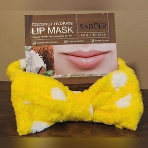 SPA HEADBAND/LIP MASK SET